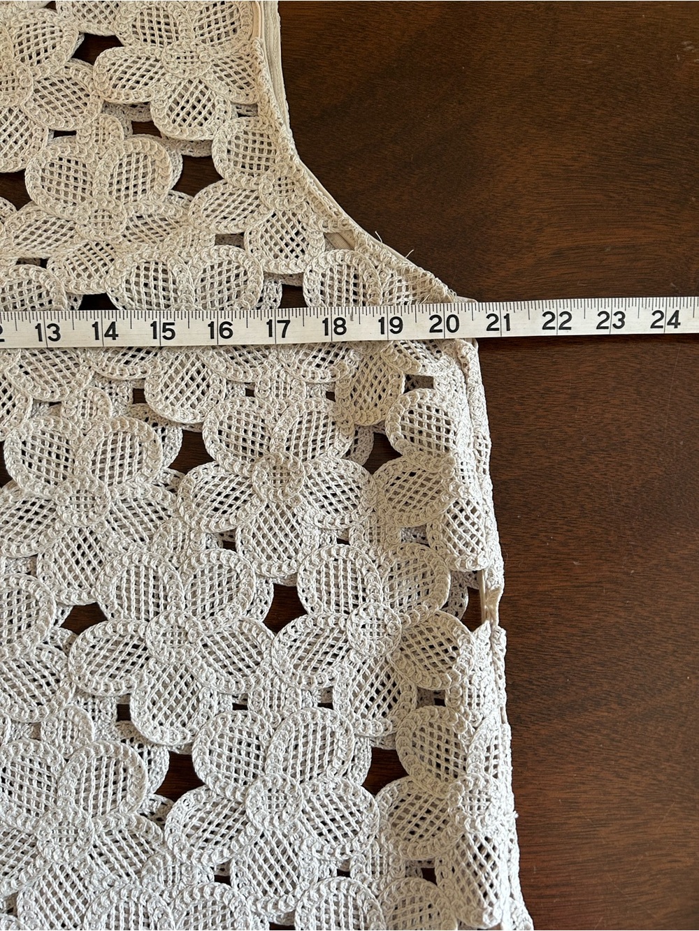 LOFT Cream Crochet Floral Sleeveless Camisole - Picture 4 of 6